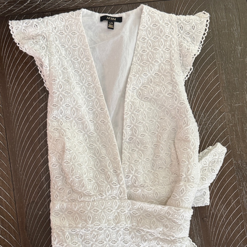 AFRM white dress